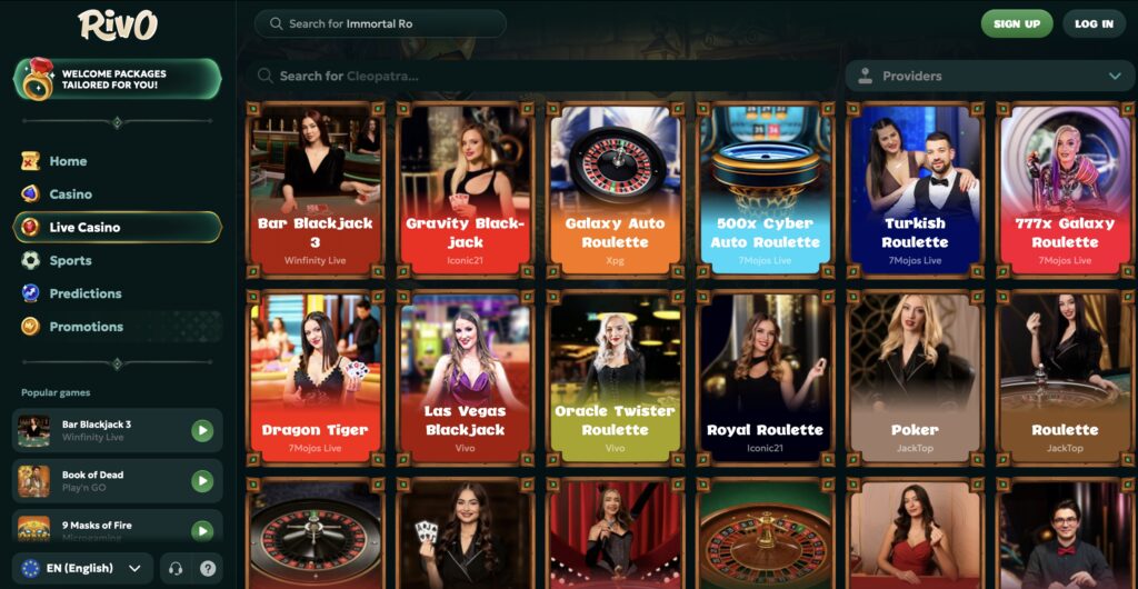 Rivo casino live casino 