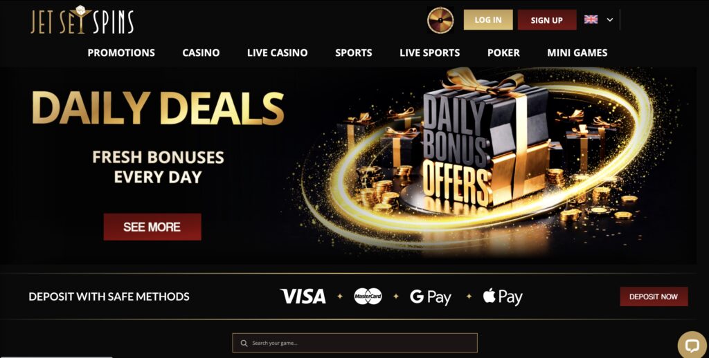 Jet Set Spins homepage