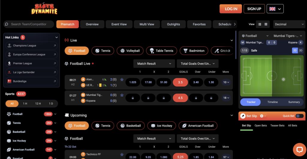 Slots Dynamite sportsbook