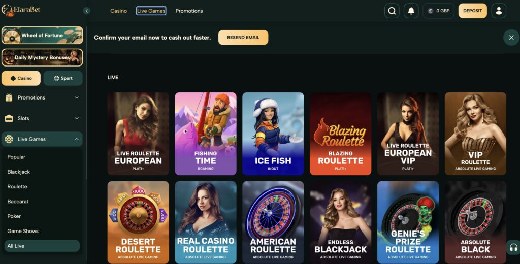 Elarabet live dealer casino