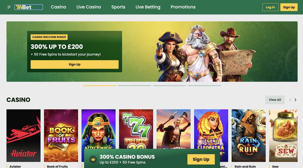 7ABet homepage