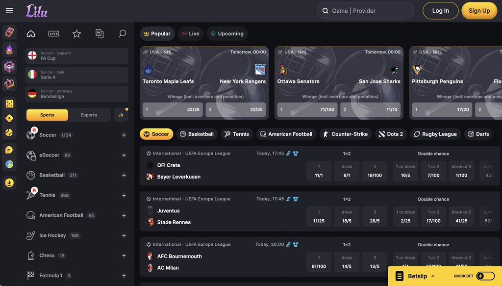 Lilu Bet Sports Betting.