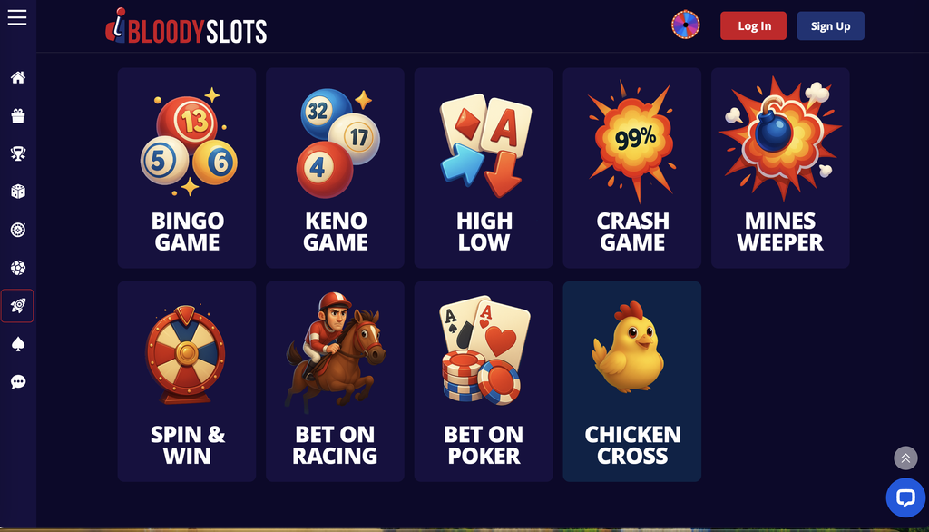 Bloody Slots mini games.