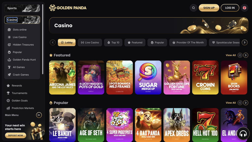 Golden Panda casino.