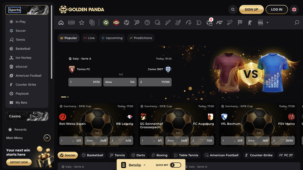 Golden Panda sports.