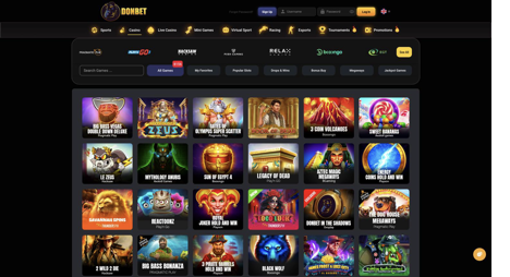 donbet casino games