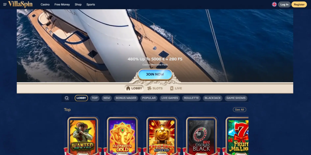 Vills Spin Casino Games Library